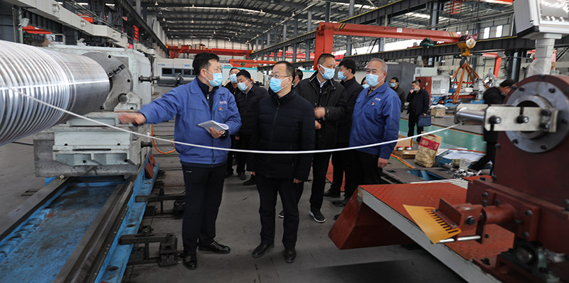 天水市委常委、常務副市長賈義翔來星火公司調研