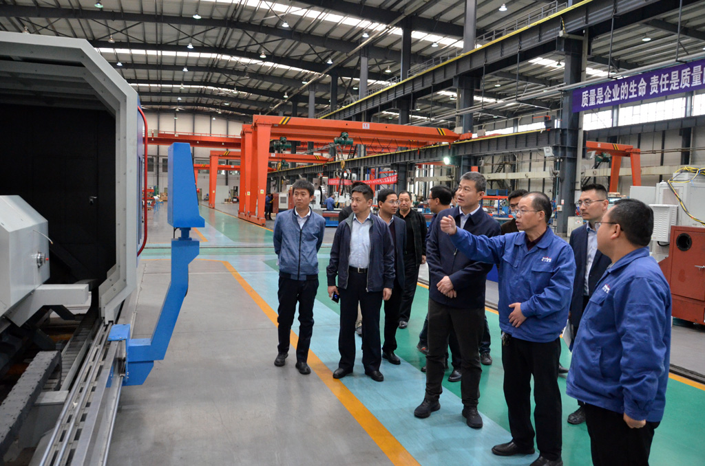 甘肅科技投資集團領導來星火機床公司考察