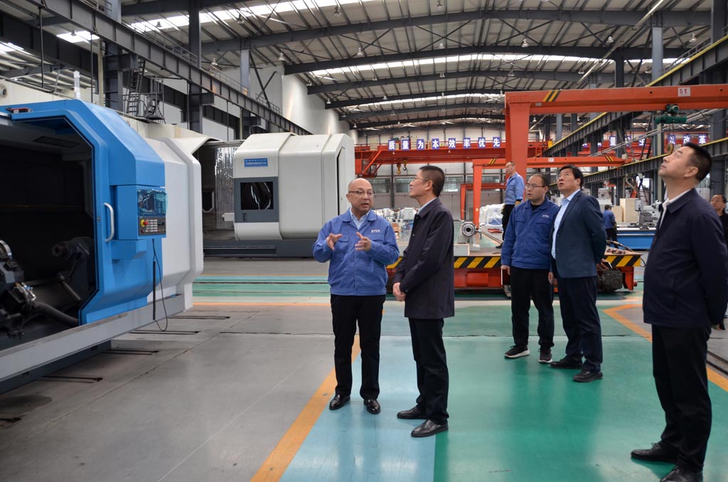 天水市科協領導來星火機床調研